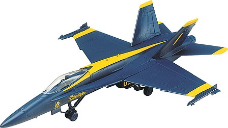 plastic airplane model kit,scale model aircraft,F-18 Blue Angel -- Snap Tite Plastic Model Aircraft Kit -- 1/72 Scale -- #851185