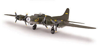 plastic airplane model kit,scale model aircraft,B-17 Flying Fortress -- Snap Tite Plastic Model Aircraft Kit -- 1/100 Scale -- #890003