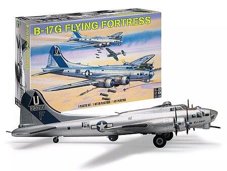 plastic airplane model,model airplane,B-17G Flying Fortress -- Plastic Model Airplane Kit -- 1/48 Scale -- #855600