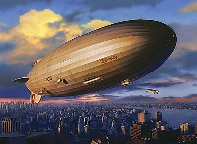 airplane model kits,LZ129 Hindenburg Blimp -- Plastic Model Airplane Kit -- 1/720 Scale -- #04802