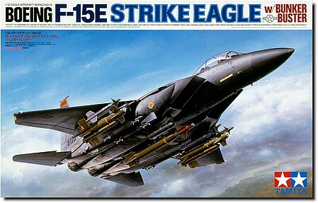 model airplane,plastic airplane model,USAF F-15E Strike Eagle w/Bunker Buster Jet -- Plastic Model Airplane Kit -- 1/32 Scale -- #60312