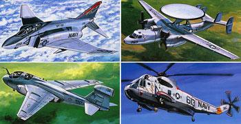 airplane model kits,US Navy Aircraft #2 -- Plastic Model Airplane Kit -- 1/350 Scale -- #78009